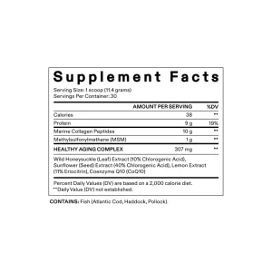 Collagen Infusion MD+ supplement facts