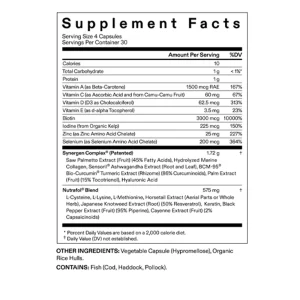 Nutrafol Men Supplement Facts