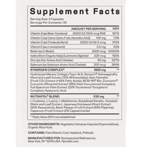 Nutrafol Women Supplement Facts